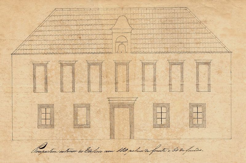 Construção do edifício da Cadeia e Câmara de Franca