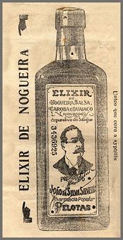 Anúncio "Elixir de Nogueira, Salsa, Caroba e Guáiaco"