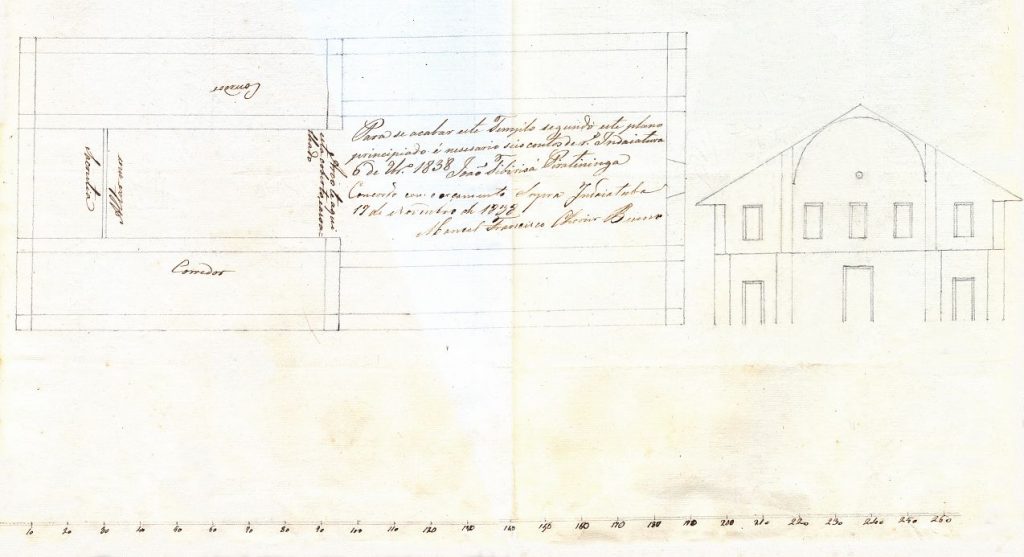 Planta da igreja Matriz de Indaiatuba