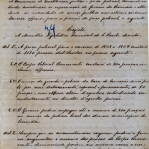 Projeto de Lei nº 11, de 13 de fevereiro de 1868, da Comissão de Constituição, Justiça e Força Policial, fixando as despesas e o contingente da força policial da província de São Paulo. Projeto de Lei nº 11, de 13 de fevereiro de 1868, da Comissão de Constituição, Justiça e Força Policial, fixando as despesas e o contingente da força policial da província de São Paulo.
