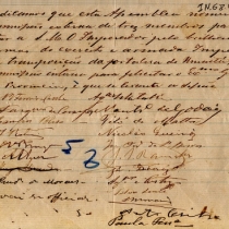 Indicação, de co-autoria de Prudente de Moraes, nomeando uma comissão para cumprimentar o Imperador Dom Pedro II pelo feito do Exército e da Armada Imperial na transposição da Fortaleza de Humaitá. Indicação, de co-autoria de Prudente de Moraes, nomeando uma comissão para cumprimentar o Imperador Dom Pedro II pelo feito do Exército e da Armada Imperial na transposição da Fortaleza de Humaitá.