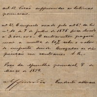 Projeto de Lei nº 57, de 8 de março de 1879, de co-autoria de Prudente de Moraes, suprimindo as loterias provinciais e elevando o imposto anual para os vendedores de bilhetes estranhos à província. Projeto de Lei nº 57, de 8 de março de 1879, de co-autoria de Prudente de Moraes, suprimindo as loterias provinciais e elevando o imposto anual para os vendedores de bilhetes estranhos à província.