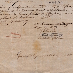 Indicação, de 19 de fevereiro de 1879, ao Governo Geral, de co-autoria de Prudente de Moraes, solicitando a criação de uma Junta de Higiene, na cidade de São Paulo. Indicação, de 19 de fevereiro de 1879, ao Governo Geral, de co-autoria de Prudente de Moraes, solicitando a criação de uma Junta de Higiene, na cidade de São Paulo.
