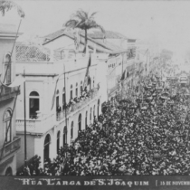 Posse de Prudente de Moraes na Presidência da República no Rio de Janeiro, em 15 de novembro de 1894. O primeiro presidente civil do Brasil foi eleito em 1º de março de 1884 com 276.583 votos. Posse de Prudente de Moraes na Presidência da República no Rio de Janeiro, em 15 de novembro de 1894. O primeiro presidente civil do Brasil foi eleito em 1º de março de 1884 com 276.583 votos.