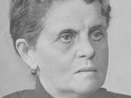 Dona Adelaide Benvinda da Silva Gordo, esposa de Prudente de Moraes, usando camafeu com retrato deste. Dona Adelaide Benvinda da Silva Gordo, esposa de Prudente de Moraes, usando camafeu com retrato deste.