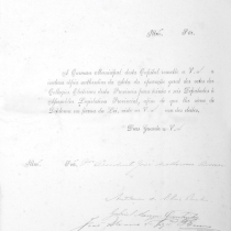 Diploma de Deputado Provincial de Prudente de Moraes para a legislatura de 1878 / 1879. Diploma de Deputado Provincial de Prudente de Moraes para a legislatura de 1878 / 1879.