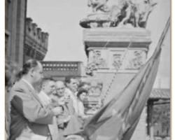 Local do hasteamento da Bandeira foto em 1956 Local do hasteamento da Bandeira foto em 1956