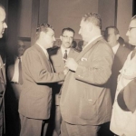 Encontro do Prefeito da Capital, Doutor Adhemar de Barros, com o Ministro do Tribunal de Contas do Estado de São Paulo licenciado e Deputado Estadual, Senhor Ruy de Almeida Barbosa, no dia 12 de março. Encontro do Prefeito da Capital, Doutor Adhemar de Barros, com o Ministro do Tribunal de Contas do Estado de São Paulo licenciado e Deputado Estadual, Senhor Ruy de Almeida Barbosa, no dia 12 de março.