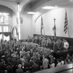 Vista parcial da Sessão Solene, na posse da Mesa Diretora, em 14 de março de 1966. Vista parcial da Sessão Solene, na posse da Mesa Diretora, em 14 de março de 1966.