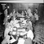 Abertura da concorrência pública, para compra de móveis do novo Palácio 9 de julho, em 5 de junho de 1967. Abertura da concorrência pública, para compra de móveis do novo Palácio 9 de julho, em 5 de junho de 1967.