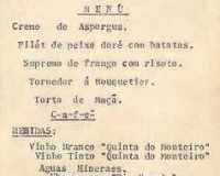Convite e menu de jantar comemorativo da Turma de 1928. Convite e menu de jantar comemorativo da Turma de 1928