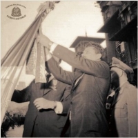 Hasteamento da Bandeira nas festividades de 9 de julho. 1963 Hasteamento da Bandeira nas festividades de 9 de julho. 1963