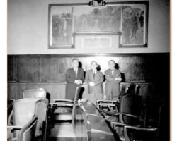 Plenário - Detalhe lateral - foto em 1956 Plenário - Detalhe lateral - foto em 1956