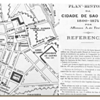 Mapa da cidade de São Paulo de 1800 Mapa da cidade de São Paulo de 1800