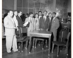 Salão do Café dos Deputados foto em 1956 Salão do Café dos Deputados foto em 1956
