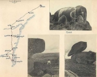 Detalhe de mapa e fotografias da excursão realizada em fevereiro de 1947 aos estados do Paraná e de Santa Catarina. Detalhe de mapa e fotografias da excursão realizada em fevereiro de 1947 aos estados do Paraná e de Santa Catarina.